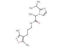 N-[3-(3,5-dimethyl-4-isoxazolyl)propyl]-2-(2-isopropyl-1H-imidazol-1-yl)propanamide