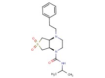 (4aS*,7aR*)-N-isopropyl-4-(2-phenylethyl)hexahydrothieno[3,4-b]pyrazine-1(2H)-carboxamide 6,6-dioxide