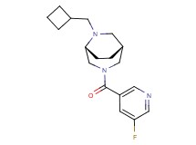 (1R*,5R*)-6-(cyclobutylmethyl)-3-[(5-fluoro-3-pyridinyl)carbonyl]-3,6-diazabicyclo[3.2.2]nonane