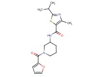 N-[1-(2-furoyl)-3-piperidinyl]-2-isopropyl-4-methyl-1,3-thiazole-5-carboxamide