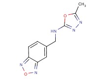 N-(2,1,3-benzoxadiazol-5-ylmethyl)-5-methyl-1,3,4-oxadiazol-2-amine