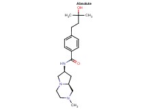 4-(3-hydroxy-3-methylbutyl)-N-[(7S,8aS)-2-methyloctahydropyrrolo[1,2-a]pyrazin-7-yl]benzamide