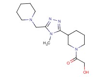 2-{3-[4-methyl-5-(piperidin-1-ylmethyl)-4H-1,2,4-triazol-3-yl]piperidin-1-yl}-2-oxoethanol
