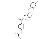 1-(4-fluorobenzyl)-5-(4-isopropoxybenzoyl)-1,4,5,6-tetrahydropyrrolo[3,4-c]pyrazole