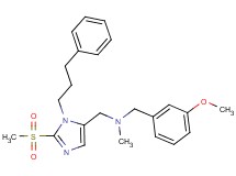 (3-methoxybenzyl)methyl{[2-(methylsulfonyl)-1-(3-phenylpropyl)-1H-imidazol-5-yl]methyl}amine