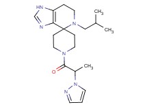 5-isobutyl-1'-[2-(1H-pyrazol-1-yl)propanoyl]-1,5,6,7-tetrahydrospiro[imidazo[4,5-c]pyridine-4,4'-piperidine]