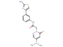 2-[4-(dimethylamino)-6-oxo-1(6H)-pyridazinyl]-N-[3-(2-methyl-1,3-thiazol-4-yl)phenyl]acetamide