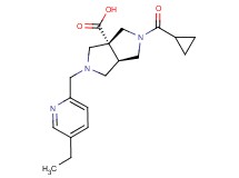 (3aR*,6aR*)-2-(cyclopropylcarbonyl)-5-[(5-ethylpyridin-2-yl)methyl]hexahydropyrrolo[3,4-c]pyrrole-3a(1H)-carboxylic acid