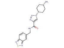 1-(cis-4-aminocyclohexyl)-N-(2,1,3-benzothiadiazol-5-ylmethyl)-1H-1,2,3-triazole-4-carboxamide