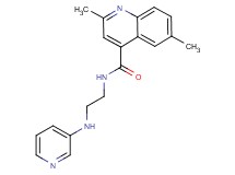 2,6-dimethyl-N-[2-(3-pyridinylamino)ethyl]-4-quinolinecarboxamide