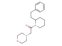 4-{2-oxo-2-[2-(2-phenylethyl)-1-piperidinyl]ethyl}morpholine
