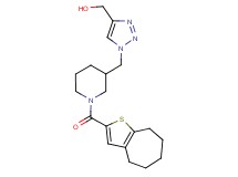 (1-{[1-(5,6,7,8-tetrahydro-4H-cyclohepta[b]thien-2-ylcarbonyl)-3-piperidinyl]methyl}-1H-1,2,3-triazol-4-yl)methanol
