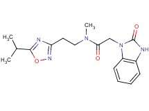 N-[2-(5-isopropyl-1,2,4-oxadiazol-3-yl)ethyl]-N-methyl-2-(2-oxo-2,3-dihydro-1H-benzimidazol-1-yl)acetamide