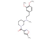 N-[2-(3,4-dimethoxyphenyl)ethyl]-N-methyl-1-[(5-methyl-3-isoxazolyl)carbonyl]-3-piperidinamine