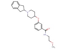 3-{[1-(2,3-dihydro-1H-inden-2-yl)-4-piperidinyl]oxy}-N-(2-methoxyethyl)benzamide