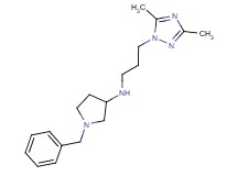 1-benzyl-N-[3-(3,5-dimethyl-1H-1,2,4-triazol-1-yl)propyl]pyrrolidin-3-amine