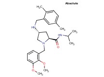 (4R)-1-(2,3-dimethoxybenzyl)-4-[(2,5-dimethylbenzyl)amino]-N-isopropyl-L-prolinamide