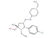 ((2S*,4R*,5R*)-5-(4-chlorophenyl)-1-ethyl-4-{[(1-ethyl-4-piperidinyl)amino]methyl}-2-methyl-2-pyrrolidinyl)methanol