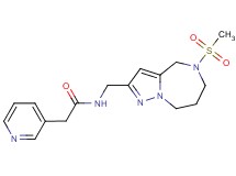 N-{[5-(methylsulfonyl)-5,6,7,8-tetrahydro-4H-pyrazolo[1,5-a][1,4]diazepin-2-yl]methyl}-2-pyridin-3-ylacetamide
