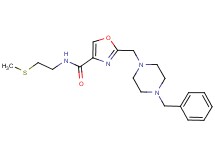 2-[(4-benzyl-1-piperazinyl)methyl]-N-[2-(methylthio)ethyl]-1,3-oxazole-4-carboxamide