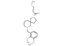 7-(2,3-dimethoxybenzyl)-2-[3-(methylthio)propanoyl]-2,7-diazaspiro[4.5]decane