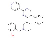 2-({3-[5-phenyl-2-(4-pyridinyl)-4-pyrimidinyl]-1-piperidinyl}methyl)phenol