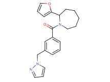 2-(2-furyl)-1-[3-(1H-pyrazol-1-ylmethyl)benzoyl]azepane