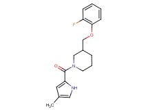 3-[(2-fluorophenoxy)methyl]-1-[(4-methyl-1H-pyrrol-2-yl)carbonyl]piperidine