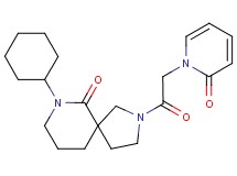 7-cyclohexyl-2-[(2-oxopyridin-1(2H)-yl)acetyl]-2,7-diazaspiro[4.5]decan-6-one