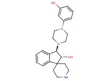 rel-(2R,3R)-3-[4-(3-hydroxyphenyl)-1-piperazinyl]-2,3-dihydrospiro[indene-1,4'-piperidin]-2-ol bis(trifluoroacetate) (salt)