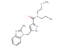 N-(2-methoxyethyl)-5-[(2-methyl-1H-benzimidazol-1-yl)methyl]-N-propyl-1H-pyrazole-3-carboxamide
