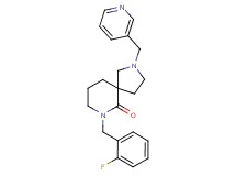 7-(2-fluorobenzyl)-2-(3-pyridinylmethyl)-2,7-diazaspiro[4.5]decan-6-one