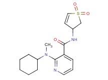 2-[cyclohexyl(methyl)amino]-N-(1,1-dioxido-2,3-dihydro-3-thienyl)nicotinamide