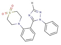 4-[2-(1-phenyl-1H-1,2,4-triazol-5-yl)phenyl]thiomorpholine 1,1-dioxide