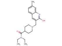 N,N-diethyl-1-[(2-hydroxy-7-methyl-3-quinolinyl)methyl]-4-piperidinecarboxamide