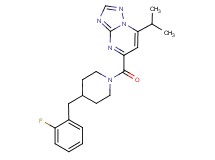5-{[4-(2-fluorobenzyl)piperidin-1-yl]carbonyl}-7-isopropyl[1,2,4]triazolo[1,5-a]pyrimidine