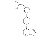 1-{1-[1-(9H-purin-6-yl)piperidin-4-yl]-1H-1,2,3-triazol-4-yl}propan-2-ol