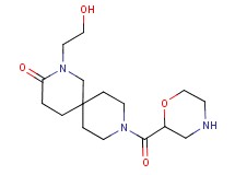 2-(2-hydroxyethyl)-9-(2-morpholinylcarbonyl)-2,9-diazaspiro[5.5]undecan-3-one