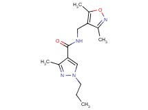 N-[(3,5-dimethylisoxazol-4-yl)methyl]-3-methyl-1-propyl-1H-pyrazole-4-carboxamide
