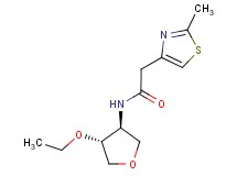 N-[(3S*,4R*)-4-ethoxytetrahydrofuran-3-yl]-2-(2-methyl-1,3-thiazol-4-yl)acetamide