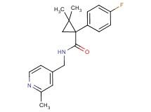1-(4-fluorophenyl)-2,2-dimethyl-N-[(2-methyl-4-pyridinyl)methyl]cyclopropanecarboxamide