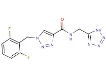 1-(2,6-difluorobenzyl)-N-(1H-tetrazol-5-ylmethyl)-1H-1,2,3-triazole-4-carboxamide