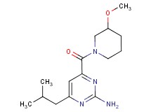 4-isobutyl-6-[(3-methoxypiperidin-1-yl)carbonyl]pyrimidin-2-amine
