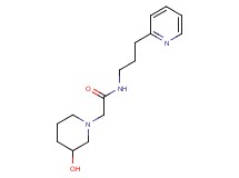 2-(3-hydroxypiperidin-1-yl)-N-(3-pyridin-2-ylpropyl)acetamide