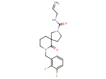 N-allyl-7-(2,3-difluorobenzyl)-6-oxo-2,7-diazaspiro[4.5]decane-2-carboxamide