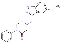 4-[(5-methoxy-1H-indazol-3-yl)methyl]-1-phenyl-2-piperazinone