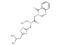 N-ethyl-N-[(5-isobutyl-1,2,4-oxadiazol-3-yl)methyl]-2-(4-oxo-3(4H)-quinazolinyl)acetamide