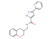 N-(3,4-dihydro-2H-chromen-3-ylmethyl)-3-pyridin-2-yl-1H-pyrazole-5-carboxamide