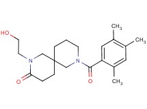 2-(2-hydroxyethyl)-8-(2,4,5-trimethylbenzoyl)-2,8-diazaspiro[5.5]undecan-3-one