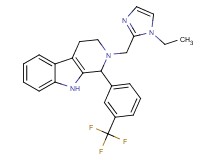 2-[(1-ethyl-1H-imidazol-2-yl)methyl]-1-[3-(trifluoromethyl)phenyl]-2,3,4,9-tetrahydro-1H-beta-carboline